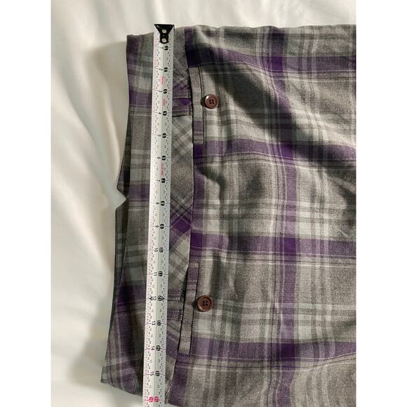 Vtg. Tracy Evans Gray and Purple Plaid Skirt SZ 9 - Picture 6 of 8